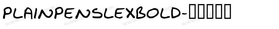 PlainPensleXBold字体转换