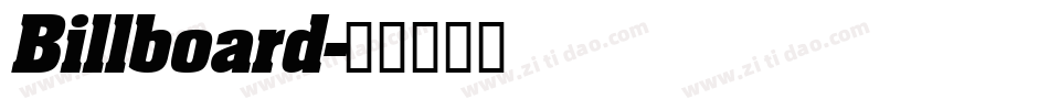 Billboard字体转换