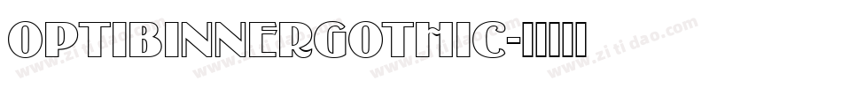 OPTIBinnerGothic字体转换
