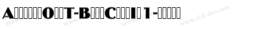 AntiqueOliT-BoldCondIn1字体转换