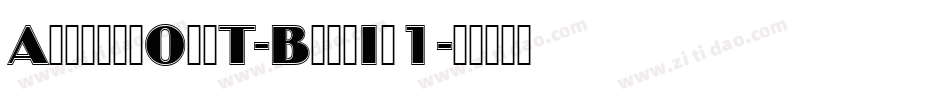AntiqueOliT-BoldIn1字体转换