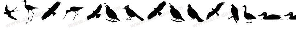 AnimalSilhouettesThree-n6oJ字体转换
