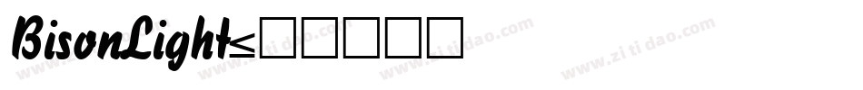 BisonLight字体转换
