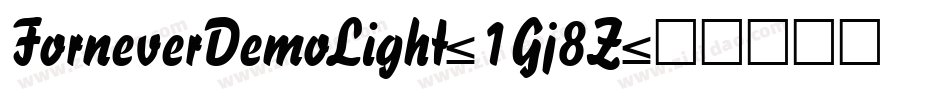 ForneverDemoLight-1Gj8Z字体转换