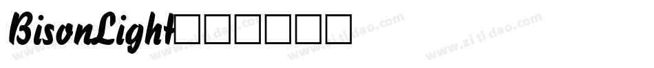 BisonLight字体转换