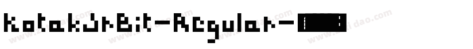 KotakJrBit-Regular字体转换