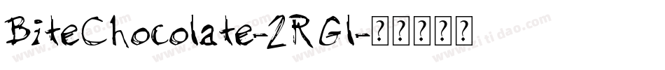 BiteChocolate-2RGl字体转换