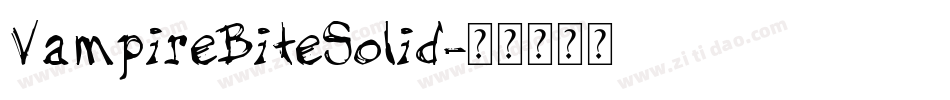 VampireBiteSolid字体转换