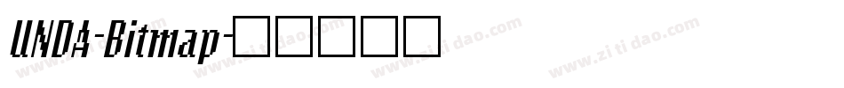 UNDA-Bitmap字体转换