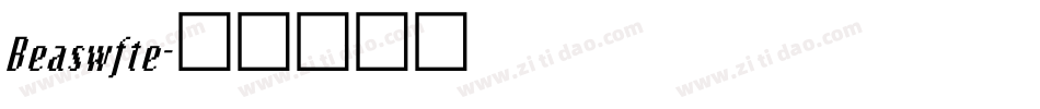 Beaswfte字体转换