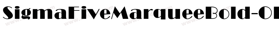 SigmaFiveMarqueeBold-OPK4字体转换