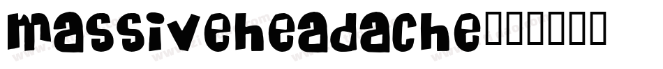 MASSIVEHEADACHE字体转换