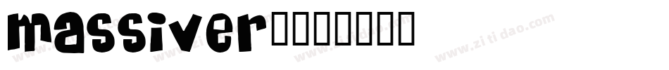 MASSIVER1字体转换