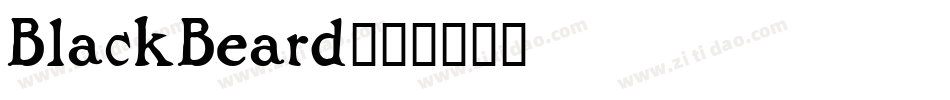 BlackBeard字体转换
