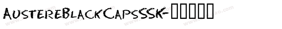 AustereBlackCapsSSK字体转换
