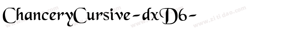 ChanceryCursive-dxD6字体转换