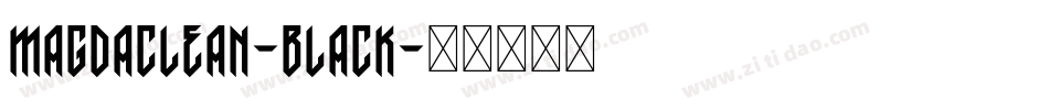 MagdaClean-Black字体转换