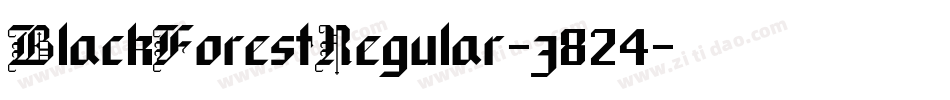 BlackForestRegular-z824字体转换