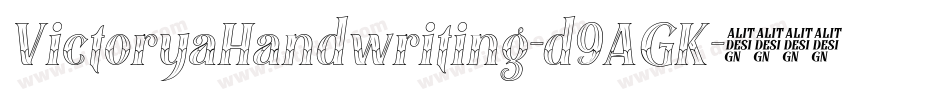 VictoryaHandwriting-d9AGK字体转换