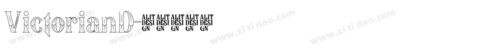 VictorianD字体转换
