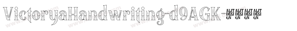VictoryaHandwriting-d9AGK字体转换