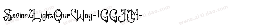 SaviorLightOurWay-1GGJM字体转换