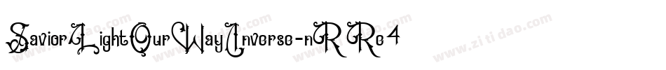 SaviorLightOurWayInverse-nRRe4字体转换