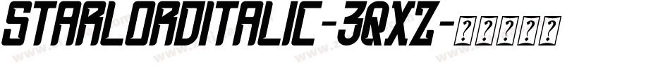 StarlordItalic-3qxZ字体转换