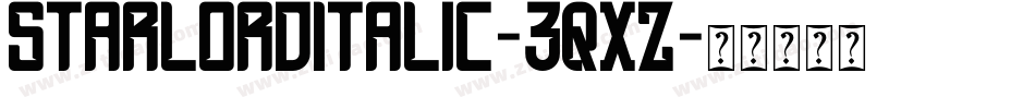 StarlordItalic-3qxZ字体转换
