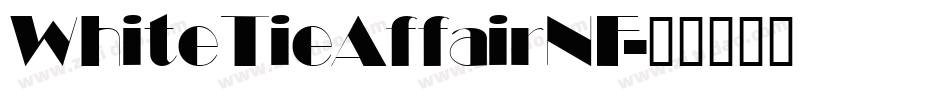 WhiteTieAffairNF字体转换