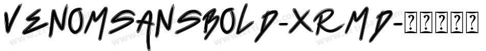 VenomSansBold-XRmd字体转换