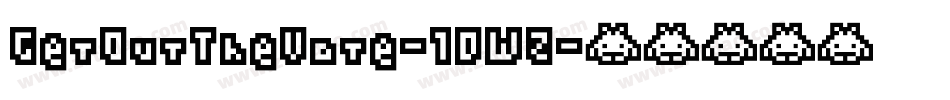 GetOutTheVote-1DWZ字体转换