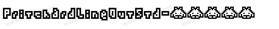 PritchardLineOutStd字体转换
