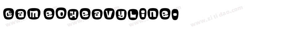 CameoHeavyline字体转换