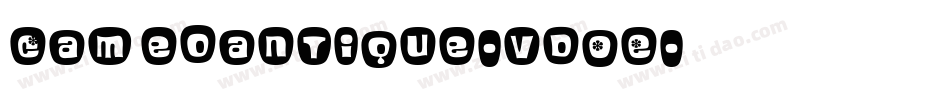 Cameoantique-vdOE字体转换