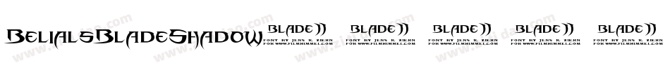 BelialsBladeShadow字体转换