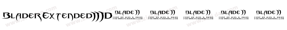 BladerExtended3D字体转换