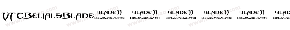 VTCBelialsBlade字体转换
