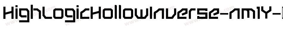 HighLogicHollowInverse-nm1Y字体转换 HighLogicHollowInverse-nm1Y字体转换