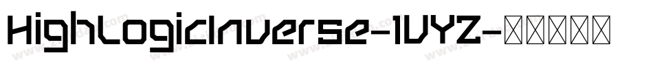 HighLogicInverse-1VYZ字体转换