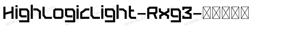 HighLogicLight-Rxg3字体转换