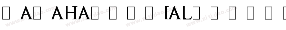 Ranahan_trial字体转换