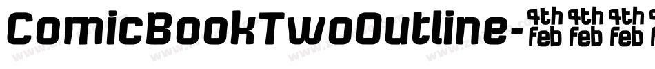 ComicBookTwoOutline字体转换