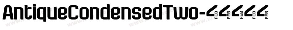AntiqueCondensedTwo字体转换