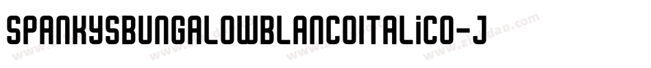 SpankysBungalowBlancoItalico-j9R9字体转换
