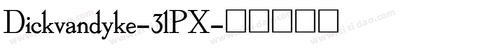Dickvandyke-3lPX字体转换