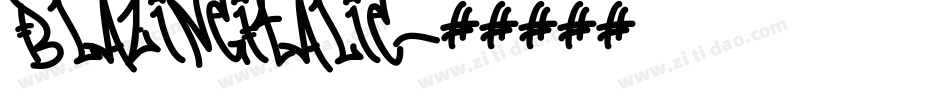 BlazingItalic字体转换