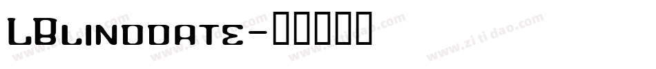 LBlinddate字体转换