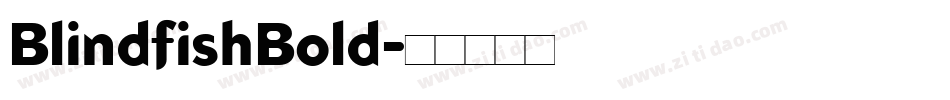 BlindfishBold字体转换