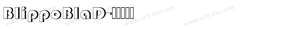 BlippoBlaD字体转换
